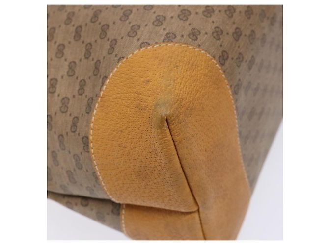 Gucci Borsa tote Micro GG Supreme in PVC beige e oro Auth ki5973 D'oro - vista 17