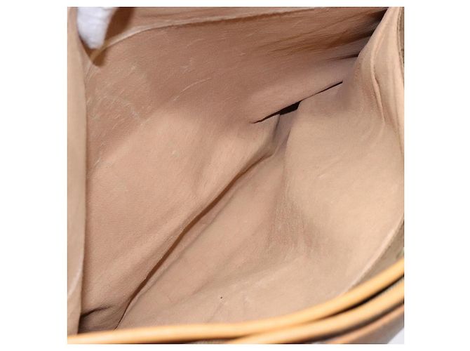 Gucci Borsa tote Micro GG Supreme in PVC beige e oro Auth ki5973 D'oro - vista 22