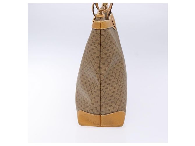 Gucci Borsa tote Micro GG Supreme in PVC beige e oro Auth ki5973 D'oro - vista 4