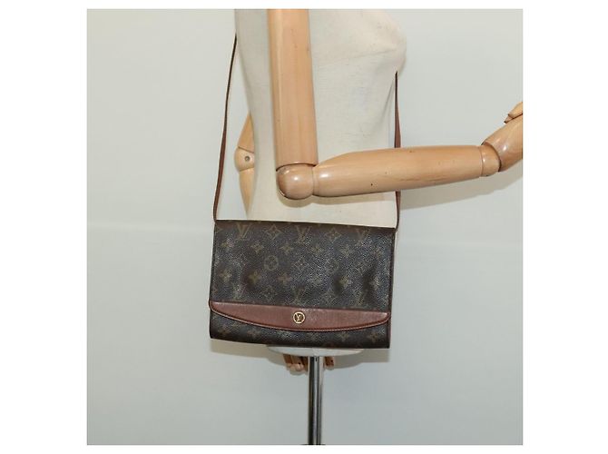 LOUIS VUITTON Borsa a Spalla Monogram Bordeaux 24 M51798 LV Auth BA5524 Monogramma - vista 22