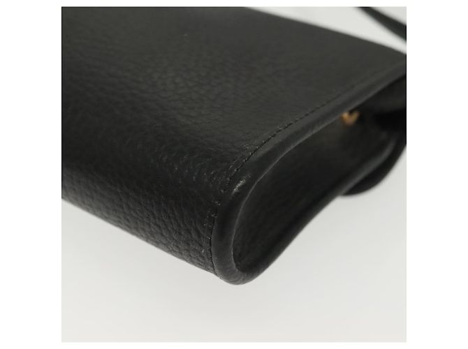 Borsa a Spalla Christian Dior in Pelle Nera Oro Auth 135165 Nero D'oro - vista 16