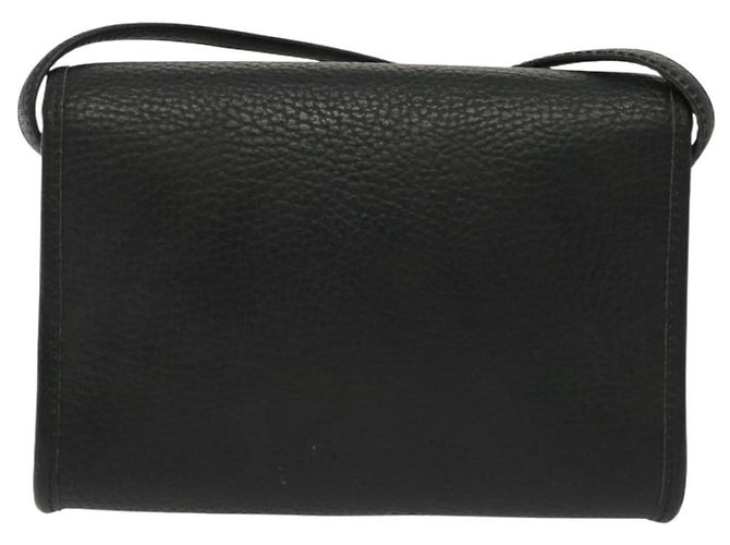 Borsa a Spalla Christian Dior in Pelle Nera Oro Auth 135165 Nero D'oro - vista 2