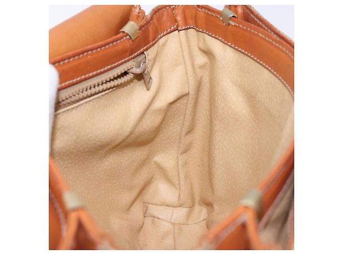 Céline Borsa a Spalla in Tela Macadam CELINE PVC Beige Oro Auth gh516 D'oro - vista 21