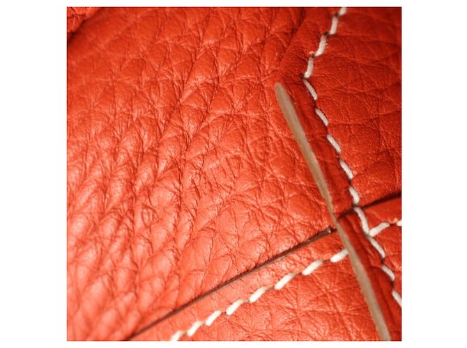 Borsa tote Hermès Double Sens 36 Marrone Bordò - vista 5