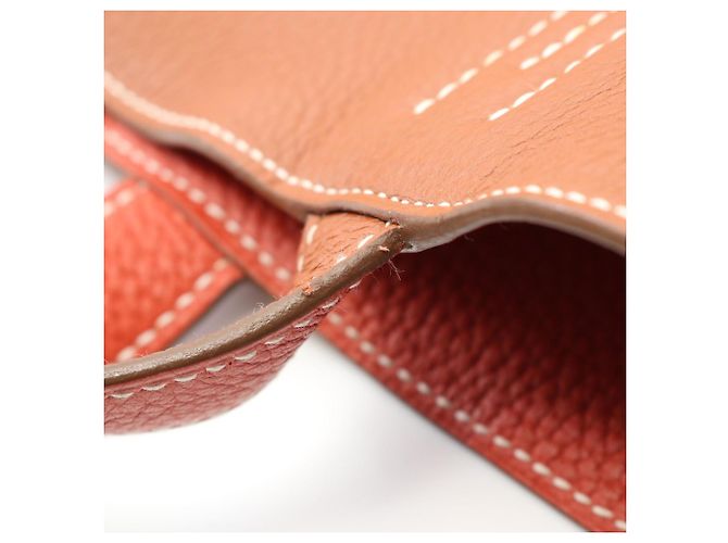 Borsa tote Hermès Double Sens 36 Marrone Bordò - vista 9