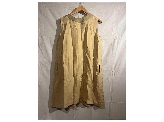 Vestido de algodón beige Hermès - vista 4