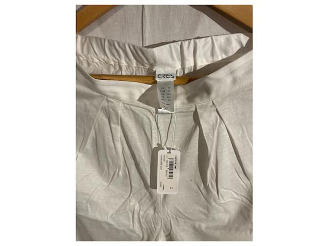 Pantalones blancos de algodón Eres - vista 2