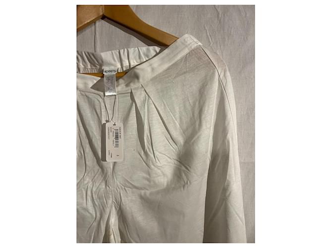 Pantalones blancos de algodón Eres - vista 3