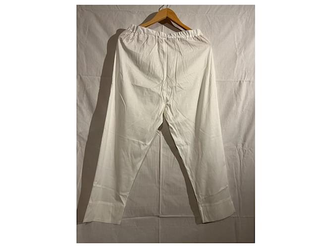 Pantalones blancos de algodón Eres - vista 6