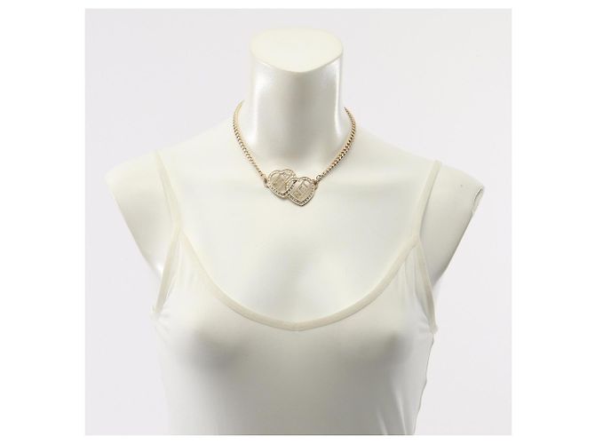 Choker in strass placcato oro Chanel D'oro - vista 6