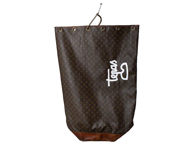 Louis Vuitton x Steve Te Pas, Sac Marin dipinto a mano Marrone - vista 4