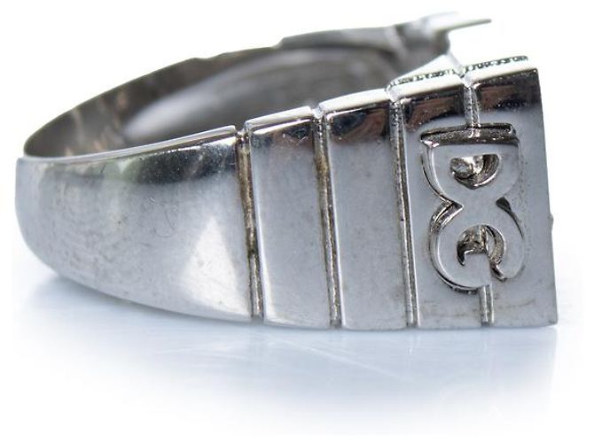 Silberner KING-Ring mit Strass von Dolce & Gabbana - Ansicht 3