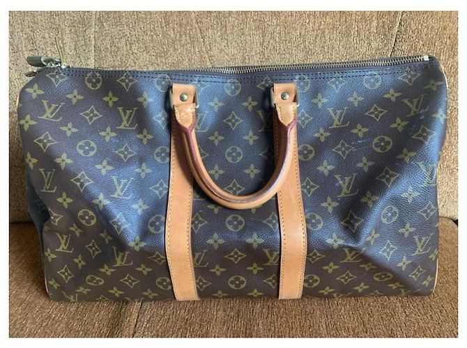 Borsa da viaggio Keepall 45 di Louis Vuitton Marrone scuro - vista 3