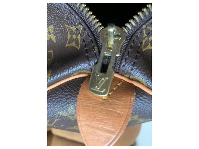 Borsa da viaggio Keepall 45 di Louis Vuitton Marrone scuro - vista 7