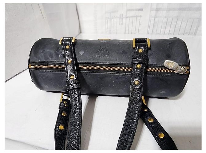MCM Vintage Visetos Essentieller Barrel Bag Schwarz - Ansicht 5