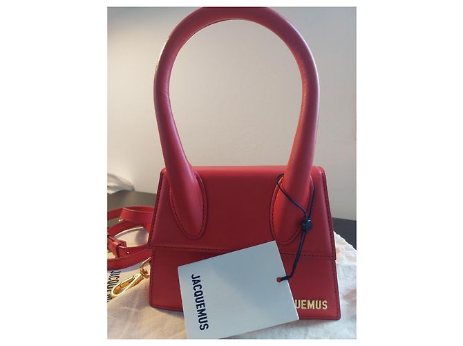 Borsa a mano Jacquemus Chiquito in pelle rossa media Rosso - vista 2