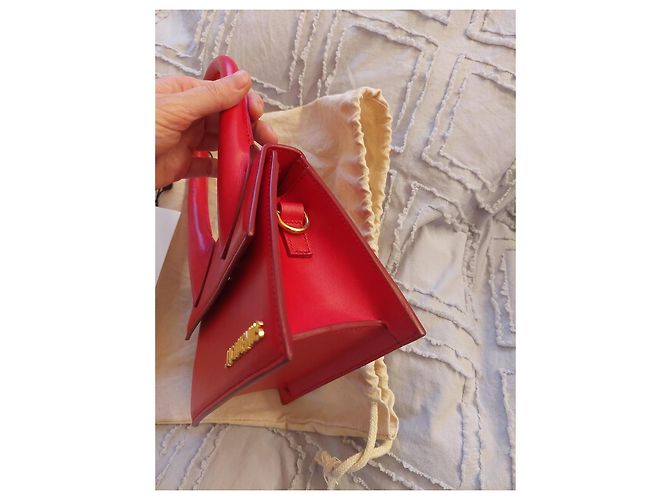 Borsa a mano Jacquemus Chiquito in pelle rossa media Rosso - vista 3