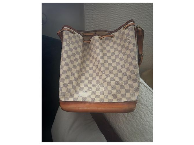 Noe Borsa Louis Vuitton Grand Noé Damier Azur Beige - vista 2