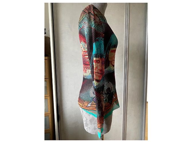 Jean Paul Gaultier Top de Malla Colección Egipcia Multicolor - vista 4