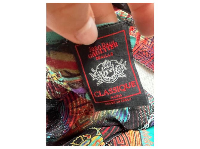 Jean Paul Gaultier Top de Malla Colección Egipcia Multicolor - vista 7