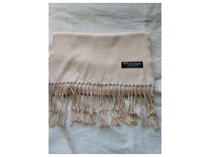 Autre Marque Sciarpa in cashmere avorio Corallo - vista 6