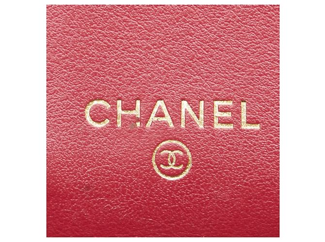 Chanel 19 Coco Mark Dreifach-Brieftasche Schwarz Pink - Ansicht 7