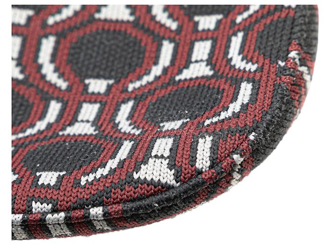 Borsa a spalla Cleo in jacquard nero di Prada - vista 9