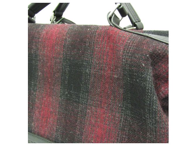 Autre Marque Borsa Boston Check 2 vie Hunting World Nero Rosso - vista 10