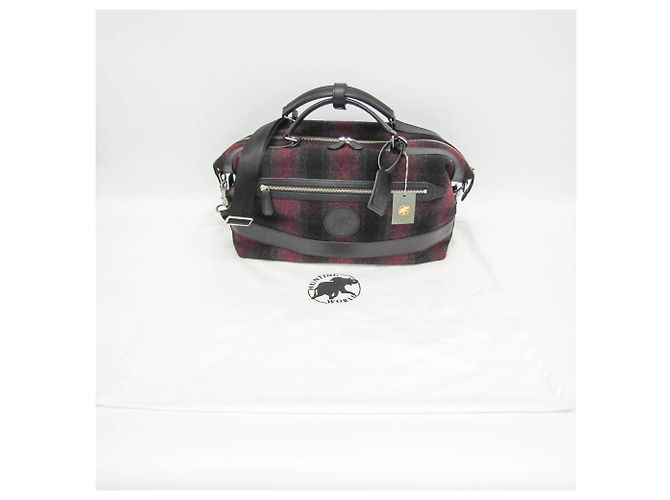 Autre Marque Borsa Boston Check 2 vie Hunting World Nero Rosso - vista 2