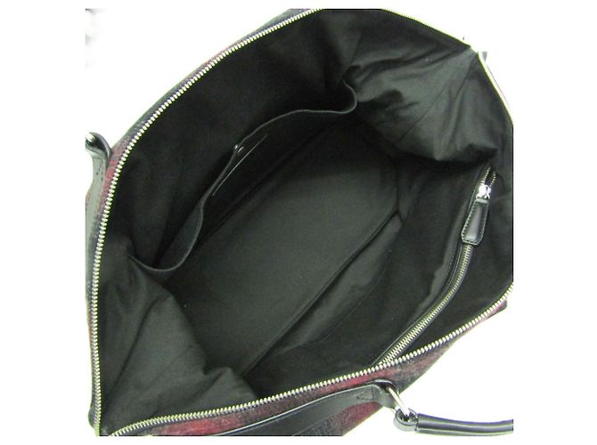 Autre Marque Borsa Boston Check 2 vie Hunting World Nero Rosso - vista 4