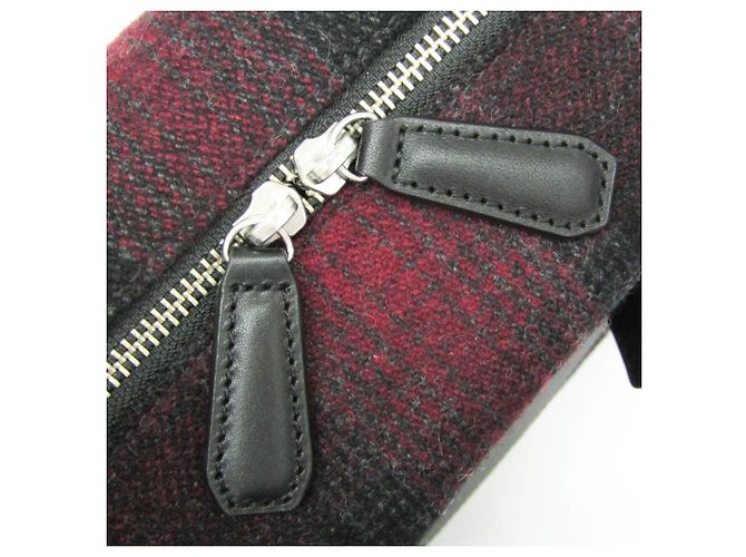 Autre Marque Borsa Boston Check 2 vie Hunting World Nero Rosso - vista 7