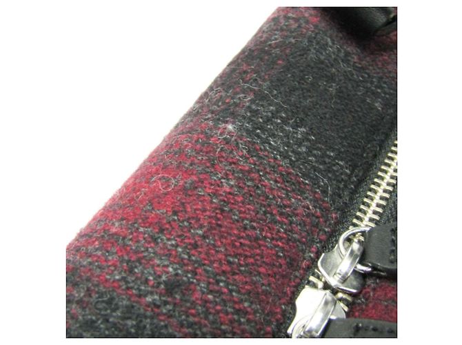Autre Marque Borsa Boston Check 2 vie Hunting World Nero Rosso - vista 8