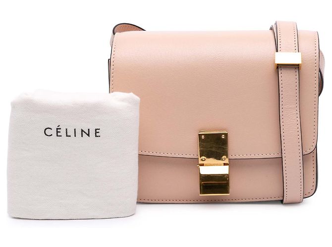 Classic Box Céline Celine Rosa Piccola Liege Pelle di Vitello Classica Box - vista 8