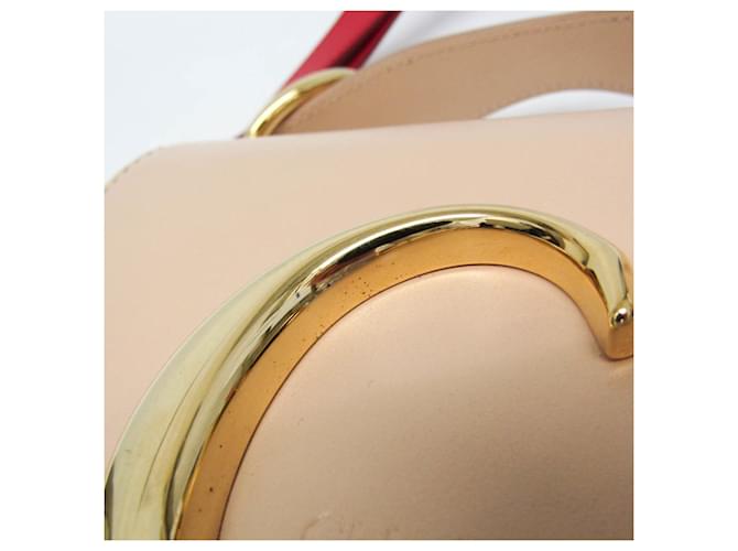 Chloé Mini Borsa in Pelle C Rosso Beige - vista 12