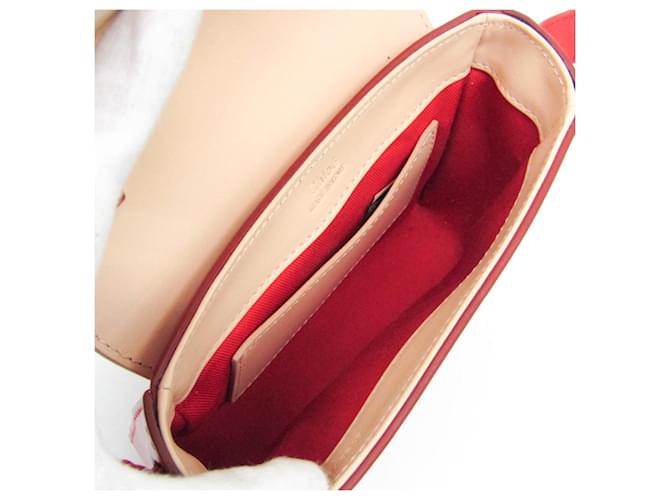 Chloé Mini Borsa in Pelle C Rosso Beige - vista 4