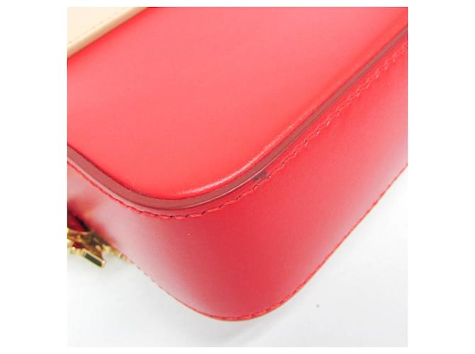 Chloé Mini Borsa in Pelle C Rosso Beige - vista 5