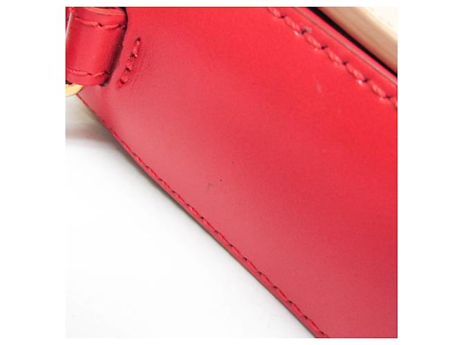 Chloé Mini Borsa in Pelle C Rosso Beige - vista 6