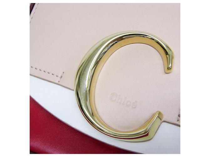 Chloé Mini Borsa in Pelle C Rosso Beige - vista 7