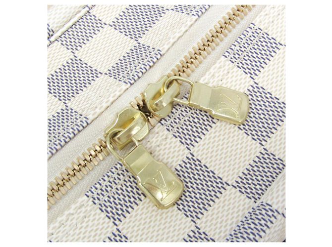 Borsa a Spalla Naviglio Damier Azur Louis Vuitton Bianco sporco - vista 13