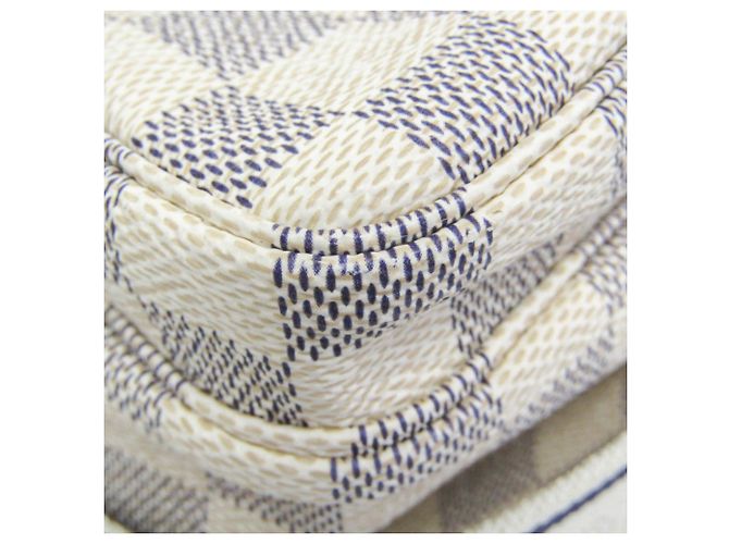 Borsa a Spalla Naviglio Damier Azur Louis Vuitton Bianco sporco - vista 6