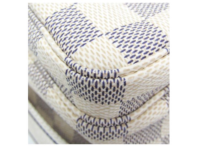 Borsa a Spalla Naviglio Damier Azur Louis Vuitton Bianco sporco - vista 7