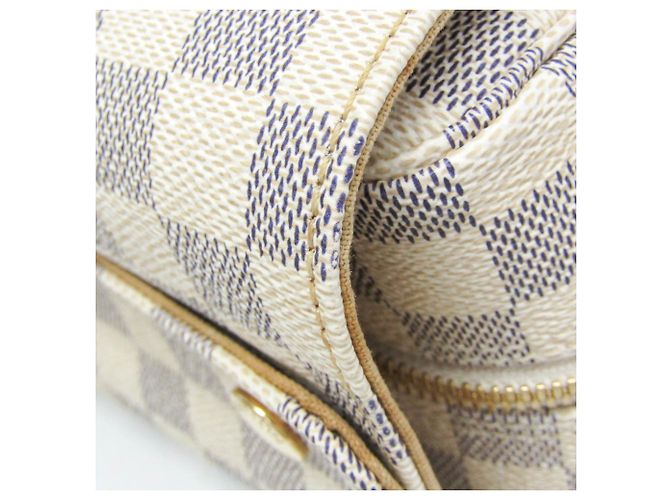 Borsa a Spalla Naviglio Damier Azur Louis Vuitton Bianco sporco - vista 8