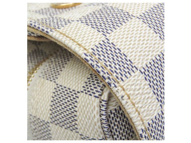 Borsa a Spalla Naviglio Damier Azur Louis Vuitton Bianco sporco - vista 9