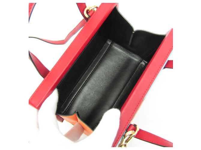 Borsa POSTAL Small Loewe BEIJIN 309.37.W85 Rosso Arancione - vista 4