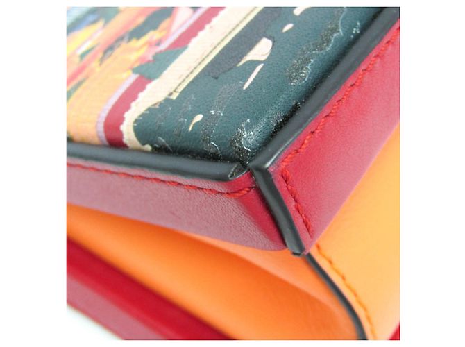 Borsa POSTAL Small Loewe BEIJIN 309.37.W85 Rosso Arancione - vista 6