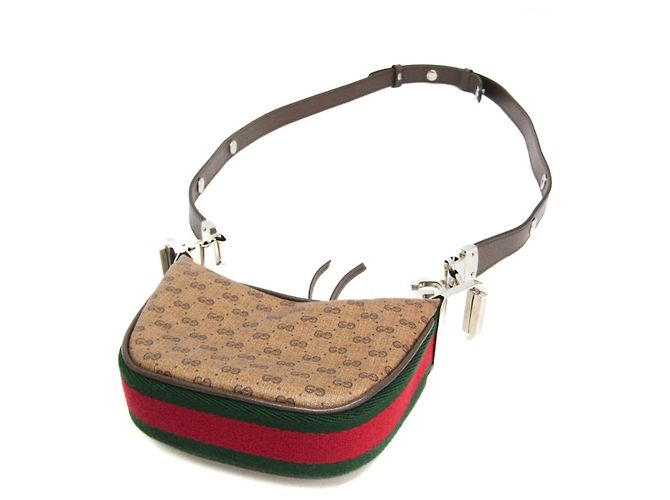 Borsa Gucci Mini Pouch 718512 Beige - vista 3
