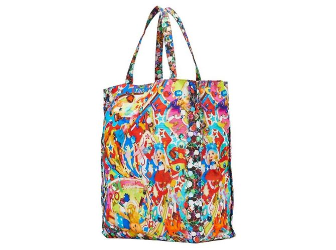 Borsa Tote Eden ETRO x Mika Ninagawa Rosso Blu Multicolore - vista 2