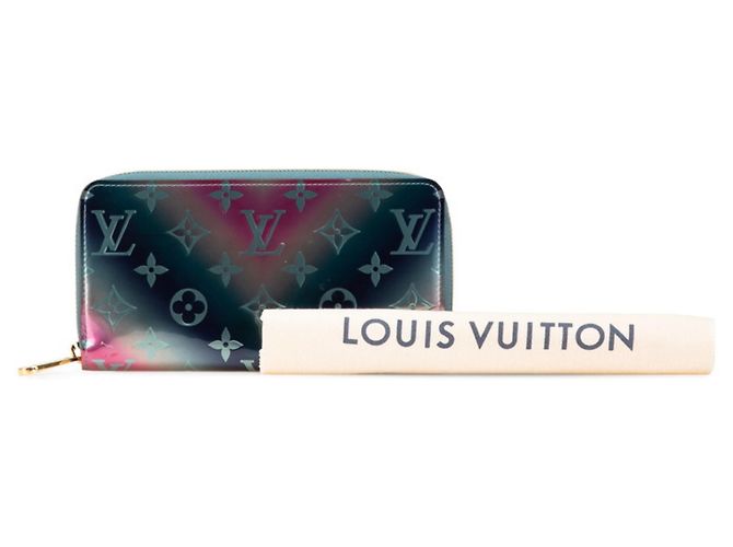Cartera Zippy Monogram Vernis Louis Vuitton Rosa Azul Multicolor - vista 13