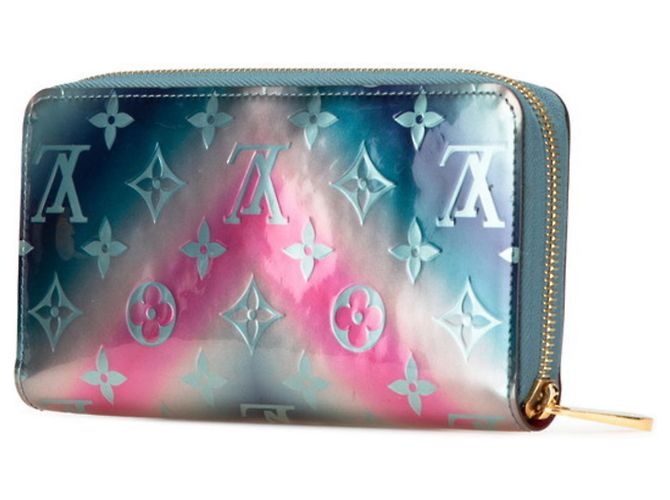 Cartera Zippy Monogram Vernis Louis Vuitton Rosa Azul Multicolor - vista 2
