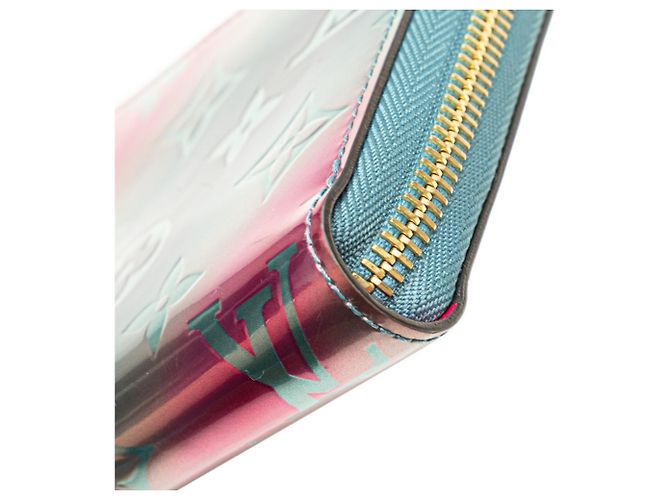 Cartera Zippy Monogram Vernis Louis Vuitton Rosa Azul Multicolor - vista 5